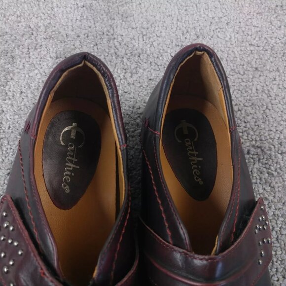 Earthies Granada Womens Size 6.5 Comfort Shoes Bordeaux Burgundy Red Leather - Picture 8 of 9